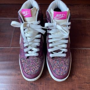 Nike dunk sky hi liberty pink force sneaker Sz 8